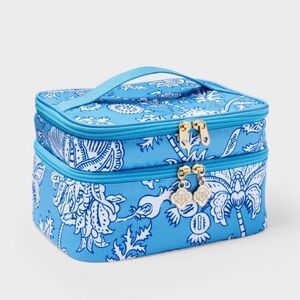 Roller Rabbit x Target Blue Floral Cosmetic Train Case